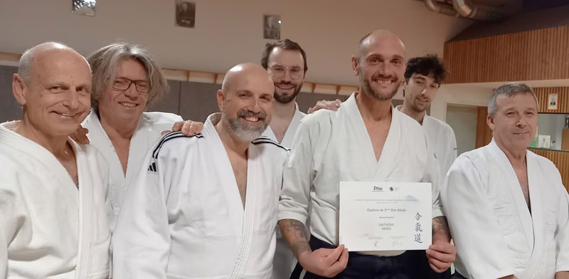 Remise du diplôme de 3ème Dan d'Aïkido