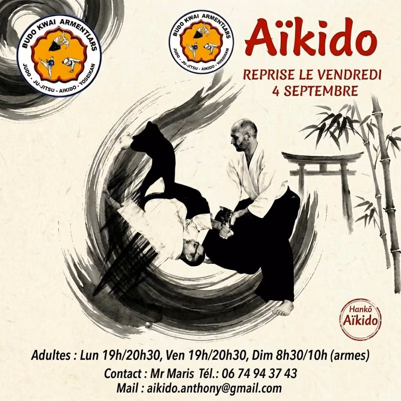 Reprise des cours d'Aïkido 2026